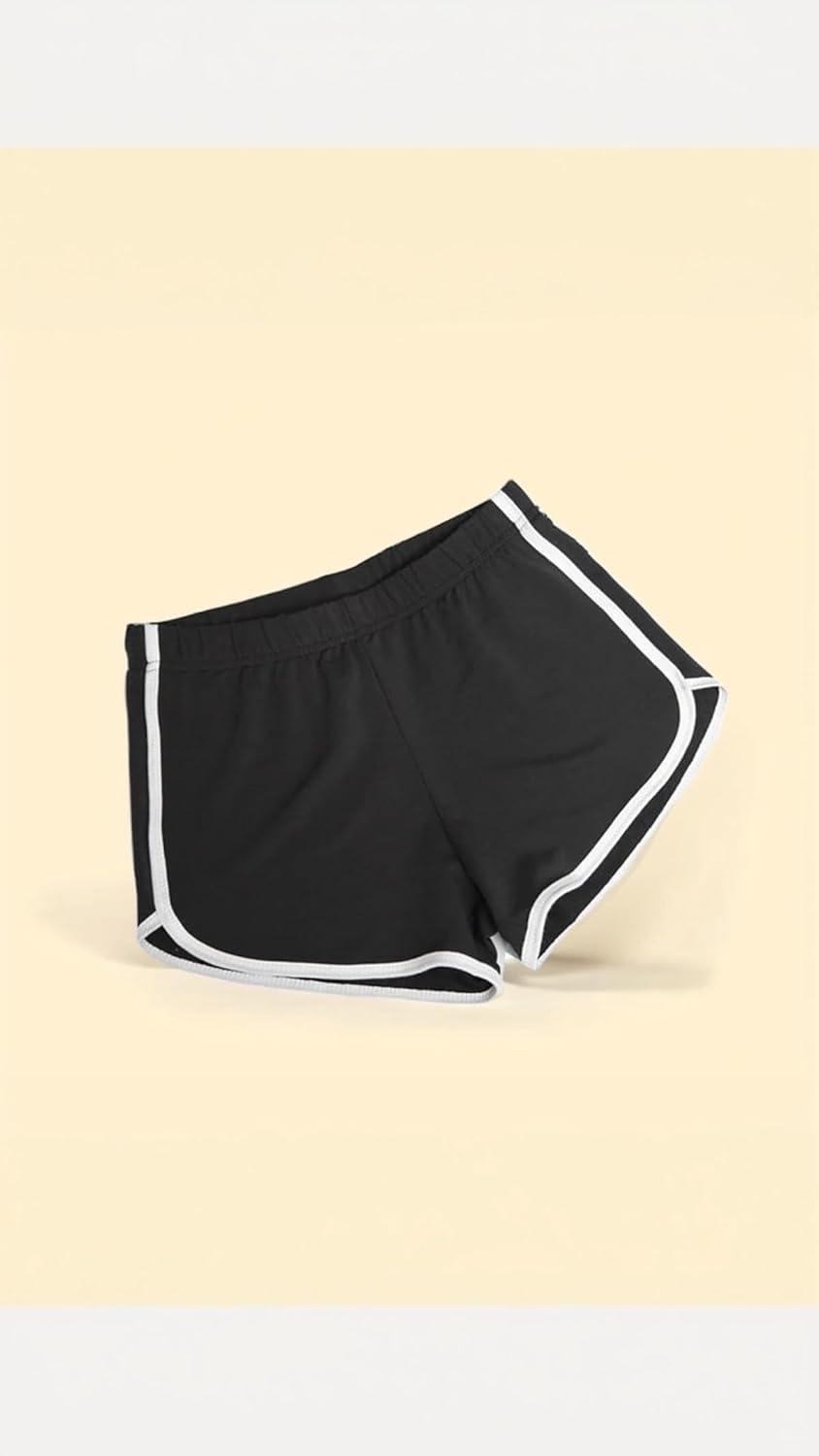 Women'S Cotton Gym Yoga Shorts - 2-Pack, Summer Running, Active Dance, Elastic Waistband, Size M - Comfort & Style image number 4