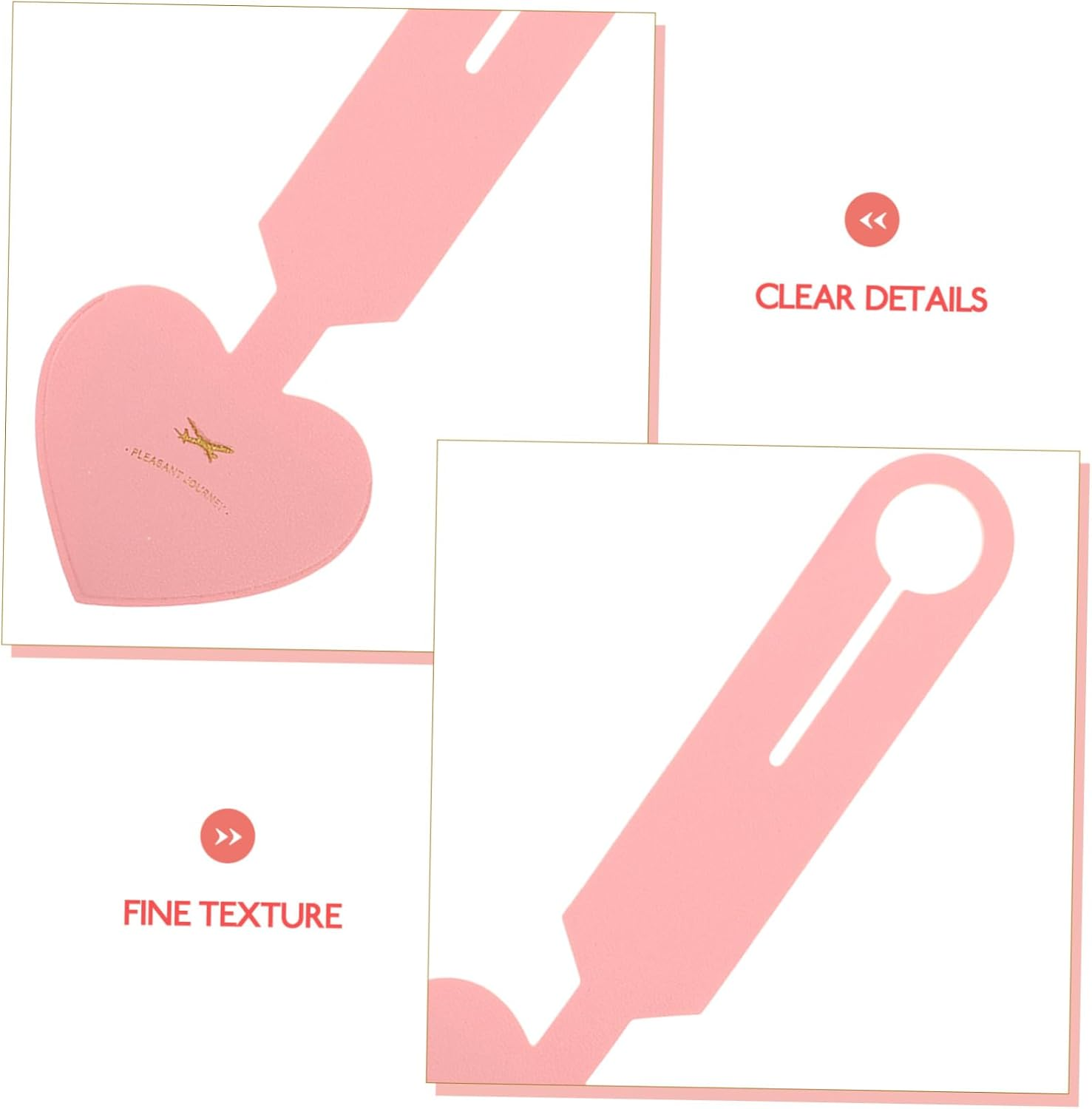 CONGARTENO 4Pcs Luggage Tags Labels for Travel Suitcase Tags Names Cute Bag for Suitcases image number 5