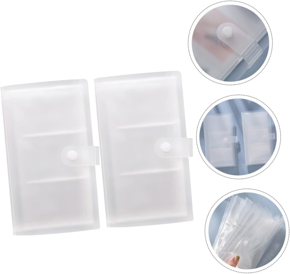 2Pcs Transparent Photo Album Book Multi Functional Card Storage for Tickets Photos Postcards Card Capacity Keepsakes Organizer for Memories and Special Moments image number 5