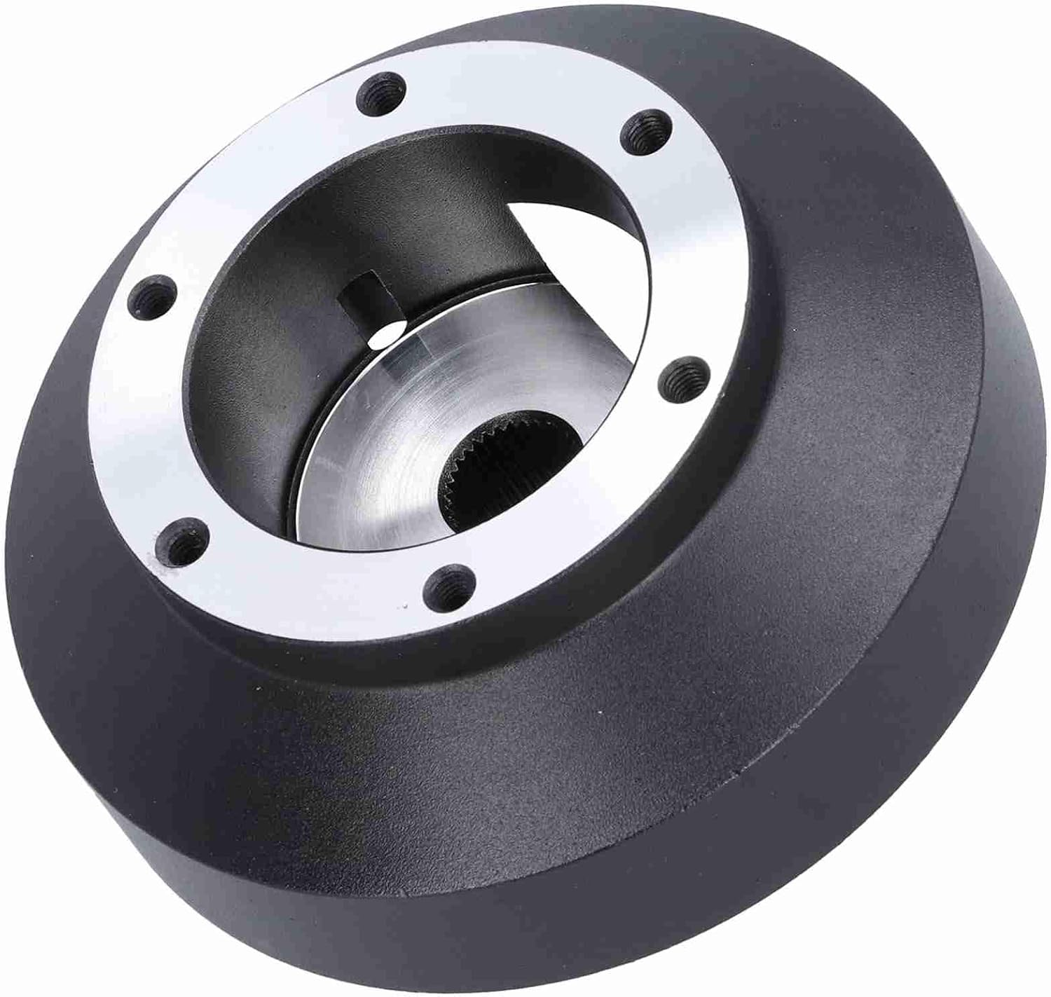 Steering Wheel Short Hub Adapter 6-Bolt Metal Replacement for Accord 2003-2012, CR-V, Fit, TL RSX - Racing Style Quick Release Compatible Hub