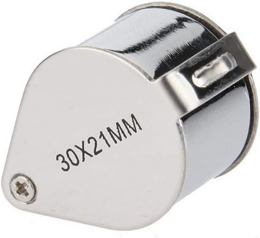 Jewelers Loop Magnifier Glass,30X 21Mm Jewelers Eye Magnifying Glass for Gems, Jewellery, Coins, Map, Stamps, Currency Detect and Elders Gift image number 4