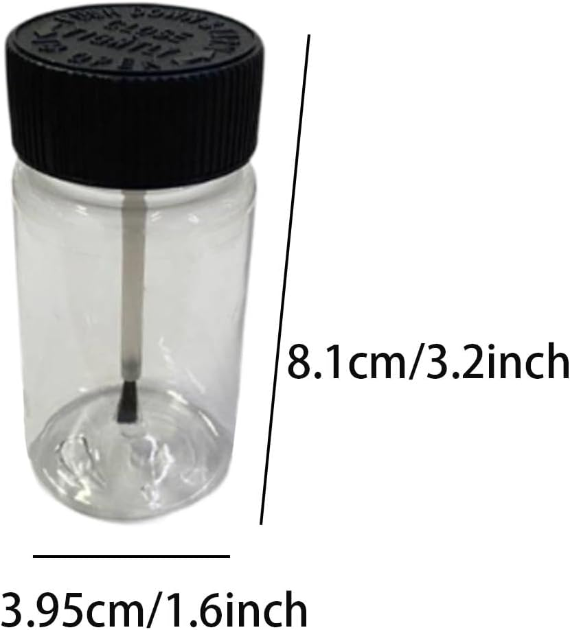 10 Pieces Empty Touch up Paint Bottles Touchup Paint Bottles 2Oz Fluid Capacity Reusable Paint Touch up Bottle image number 6