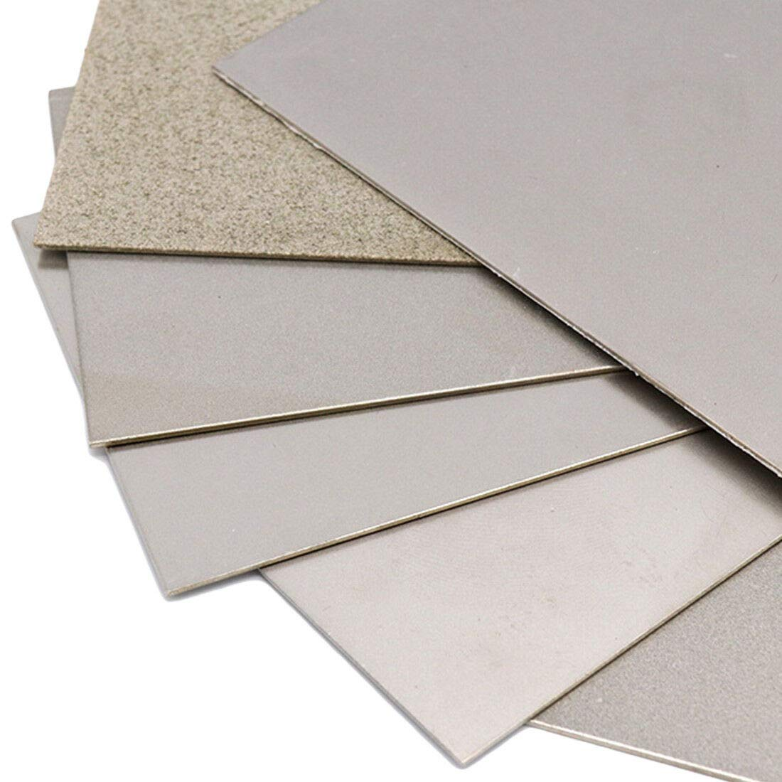 320 Grit Diamond Sharpening Stones, SENRISE Rectangle Diamond Thin Grinding Polishing - Whetstones Tool image number 2