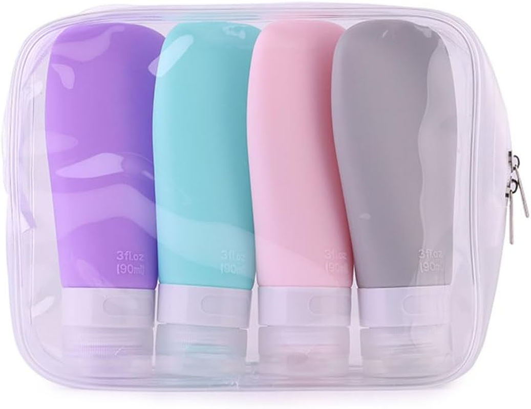 Portable Travel Bottles,Travel Size Bottles Leak Proof Travel Containers for Toiletries, BPA Free Refillable Travel Accessories for Shampoo Body Wash Liquids image number 4