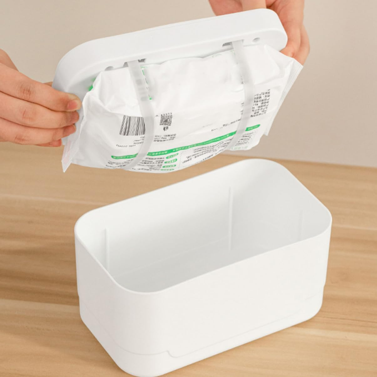 MAGICLULU Portable Wipes Warmer Heated Wet Wipes Dispenser Holder Warmer for Home Travel image number 1