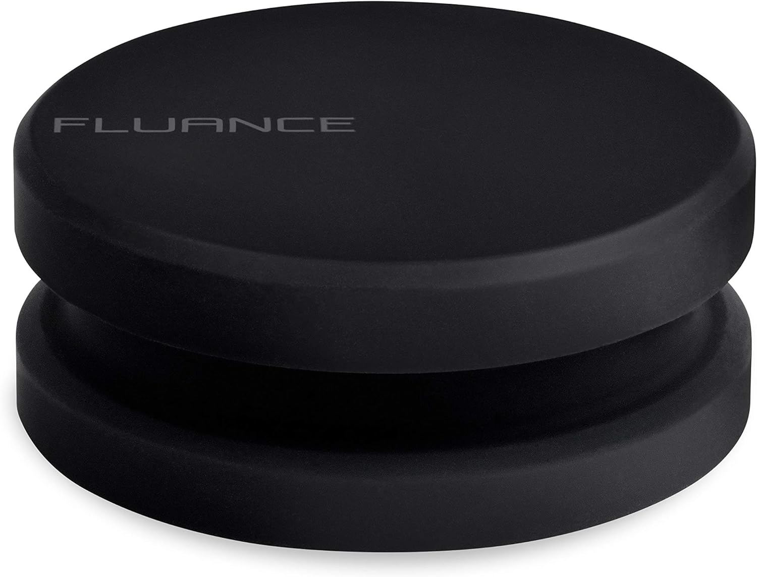 Fluance Hifi Vinyl Record Weight Stabilizer High Mass 760 Gram Steel LP Disc Turntable Accessory with Protective Velvet Pad for Vibration Damping (RW02)