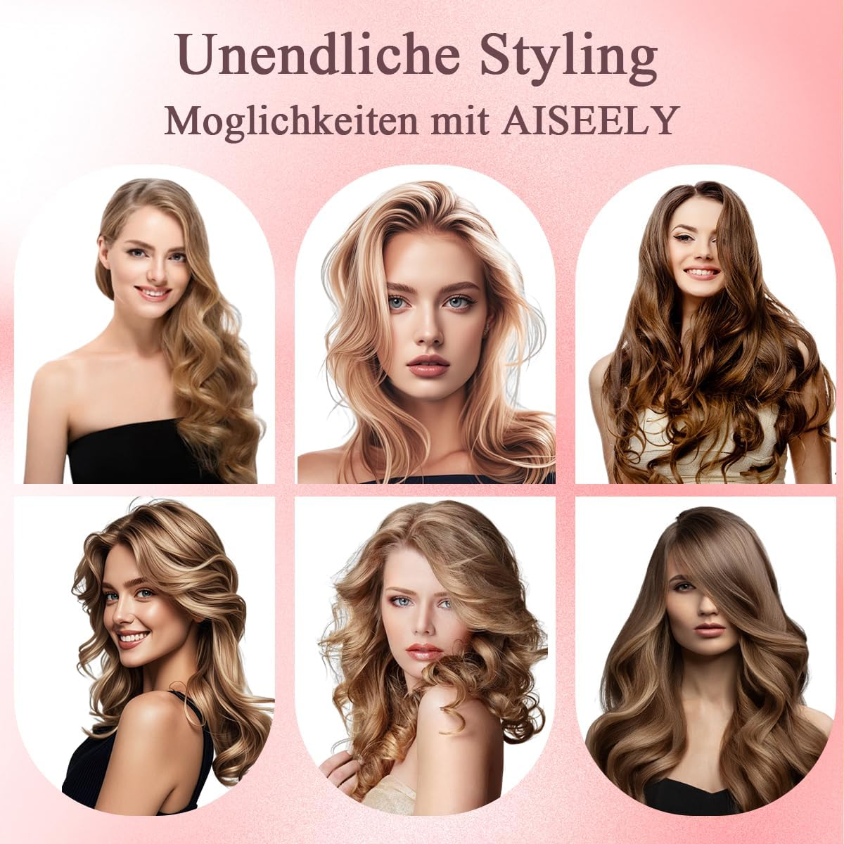 32 Mm Wave Iron for Hair, Curling Iron, Large Curls, Beach Waves Curling Iron, Decorative Home, Waves Curling Irons, Adjustable Temperature (160 &deg;C - 220 &deg;C), Birthday Gifts for Girls image number 6