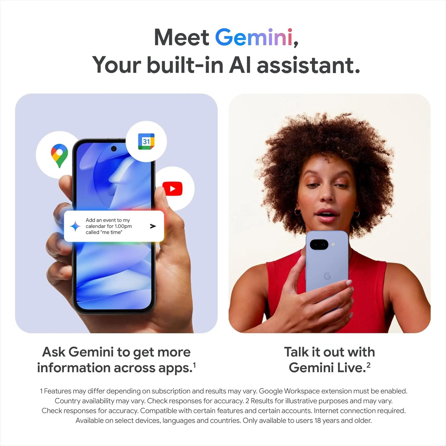 Google Pixel 9A 5G Smartphone, 6.3" OLED Display, 8GB/128GB, Peony image number 1