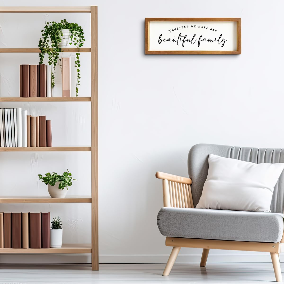 Rustic Country Family Quote Decorative Wooden Framed Sign - First House Must Haves & Housewarming Gifts - Farmhouse Wall Decor for Entryway, Garden, Garage image number 1