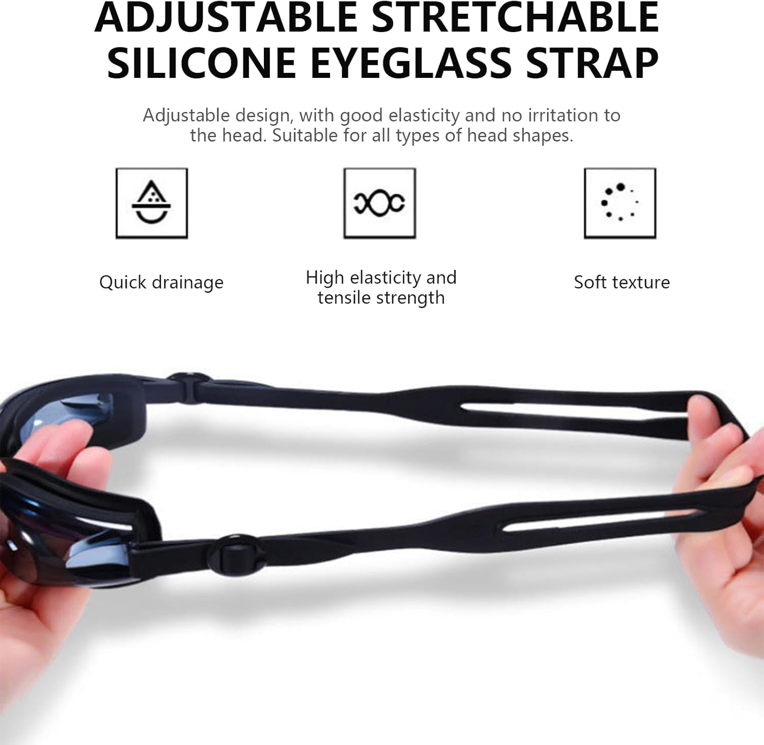 Ninoclar Premium Optical Swimming Goggle - with Choice of Silver Mirror or Grey Tinted Lens (Light Grey Lens. minus 2.0) image number 6