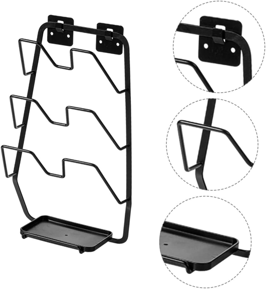 OKUMEYR Home Wall Mounted Kitchen Storage Rack for Pot Covers and Cutting Boards Punch Organizer for Efficient Space Saving and Easy Installation