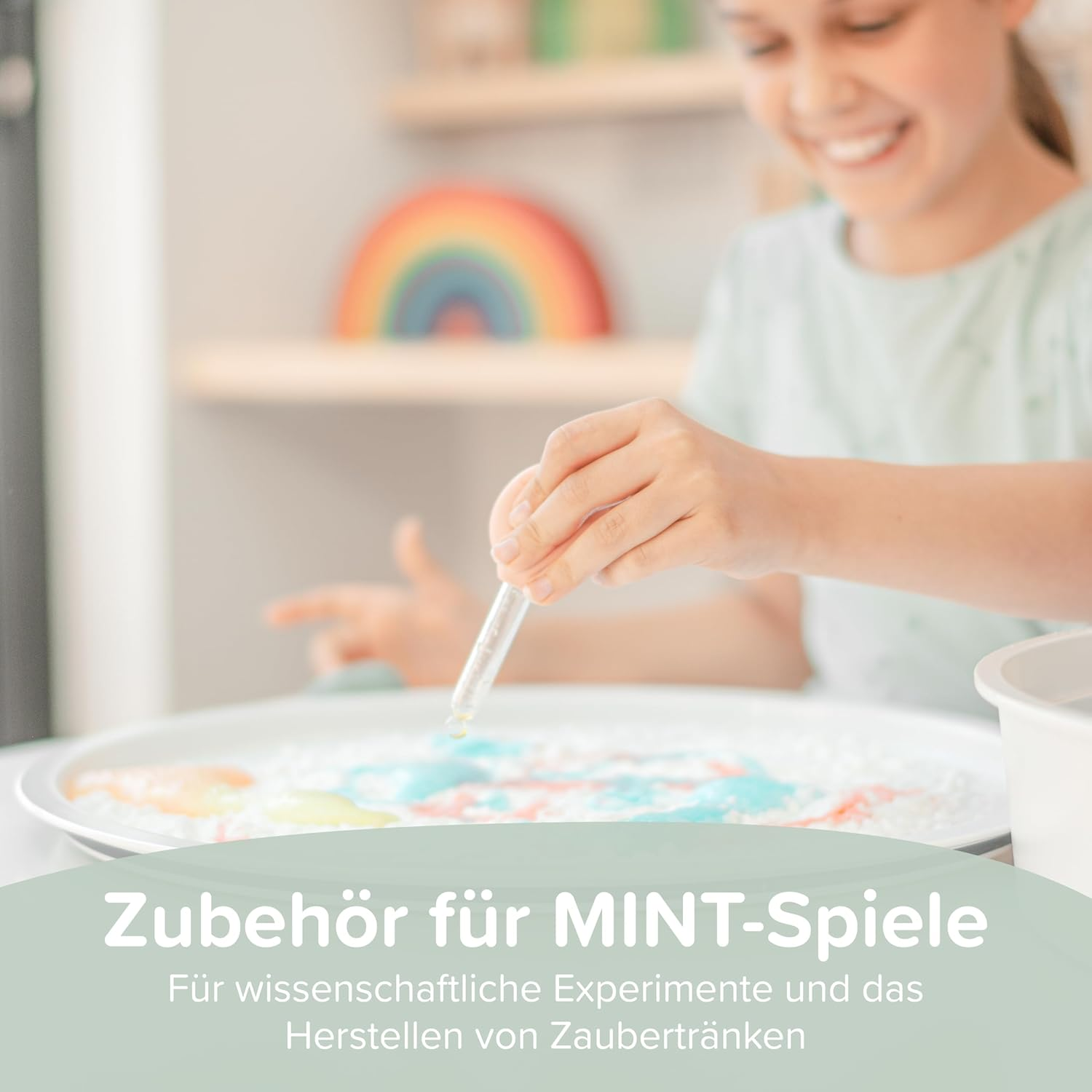 Inspire My Play 6 X Pastel Pipettes for Children - Pipettes Dropper for Kids - Sensory Toys and Accessories for Messy Play image number 4