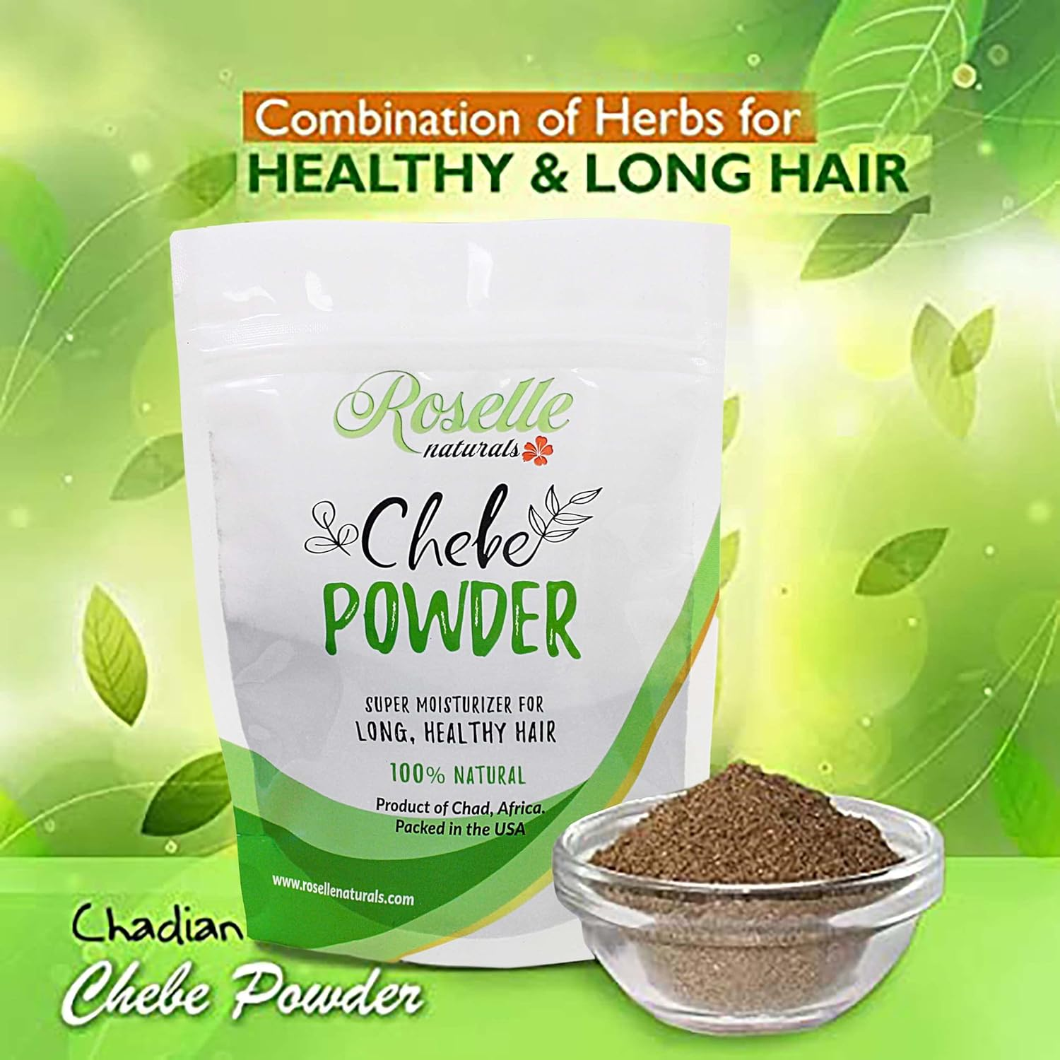 CHEBE POWDER Authentic from Ms Sahel Chad. Hair Growth Formula, Super Moisturizing All Natural Hair Mask image number 5