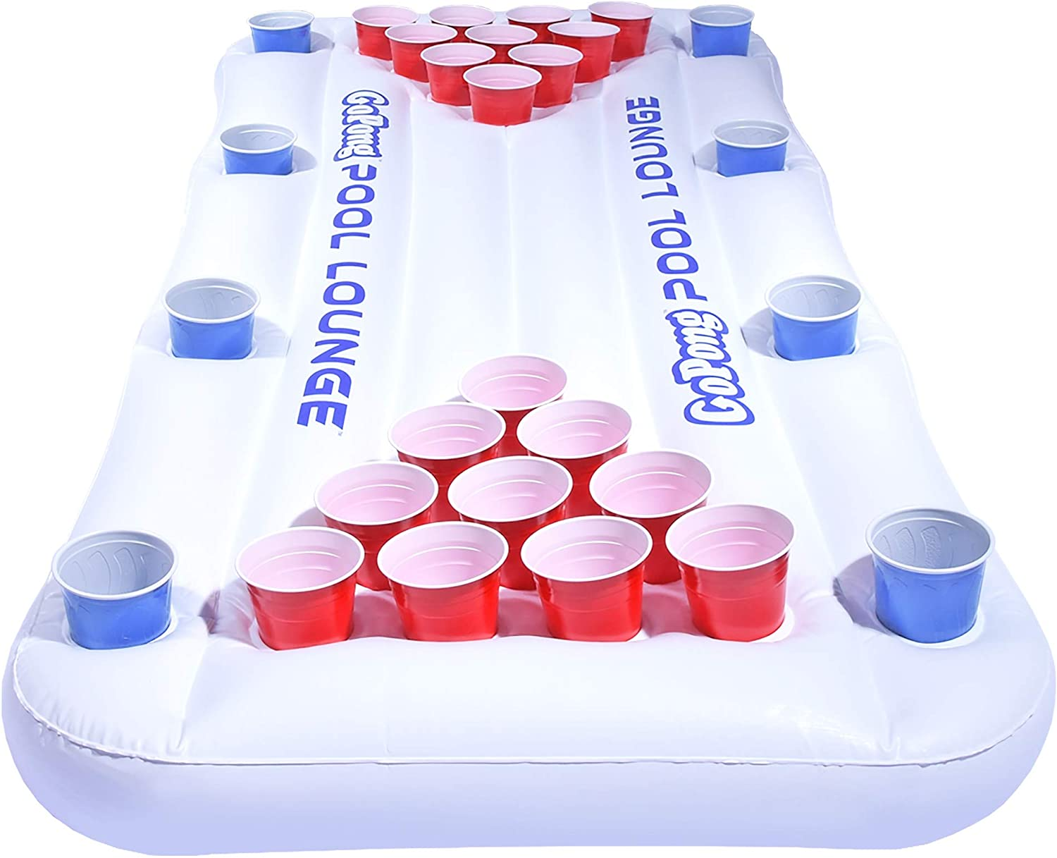 Gopong Pool Lounge Beer Pong Inflatable with Social Floating, White image number 5