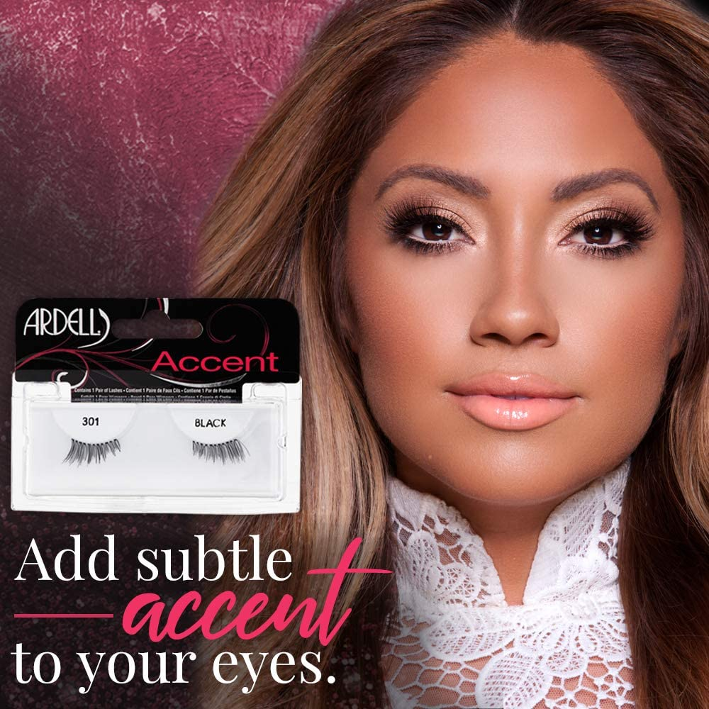 Ardell Accents Eye Lashes, 301 Black