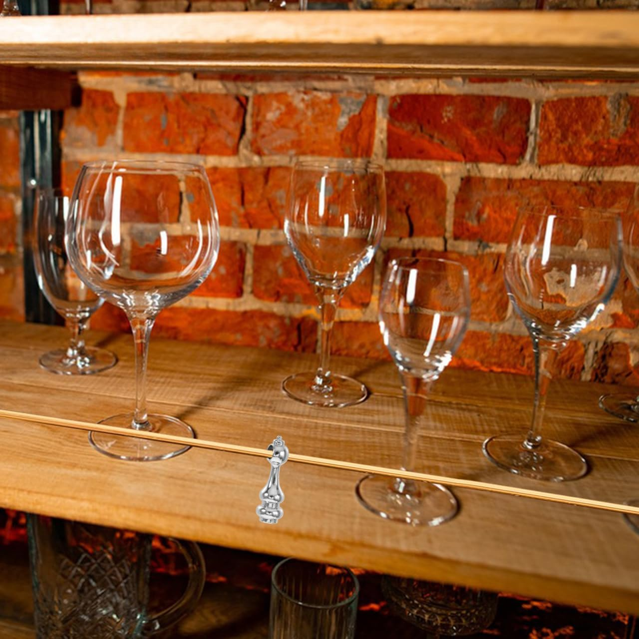 TEHAUX Multi-Functional Glass Railing Post End Caps 4Mm Hole Diameter Zinc Alloy Furniture Connectors for Cabinets Serving Carts Decorative Spindle Hardware Accessories - Golden image number 3