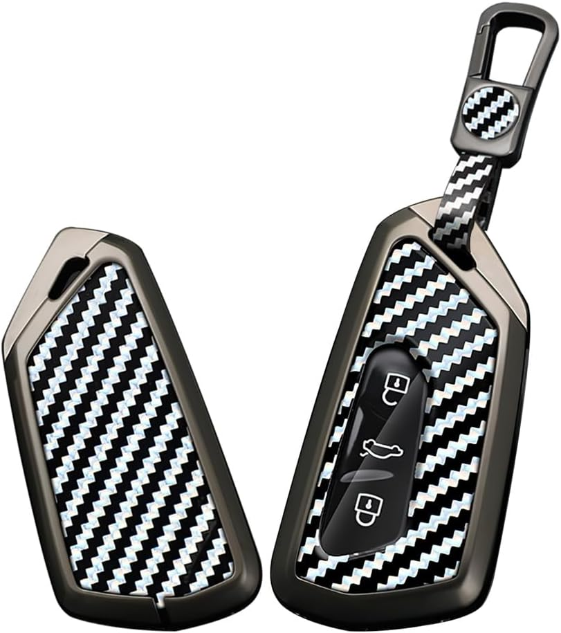 Smart Remote Car Key Fob Case Key with Keychain Fit for VW VOLKSWAGEN Golf MK8 ID.3 ID.4 Fit for Seat Leon Ateca Tarraco Cupra Formentor Skoda Octavia Keyring Protective Key Case Cover