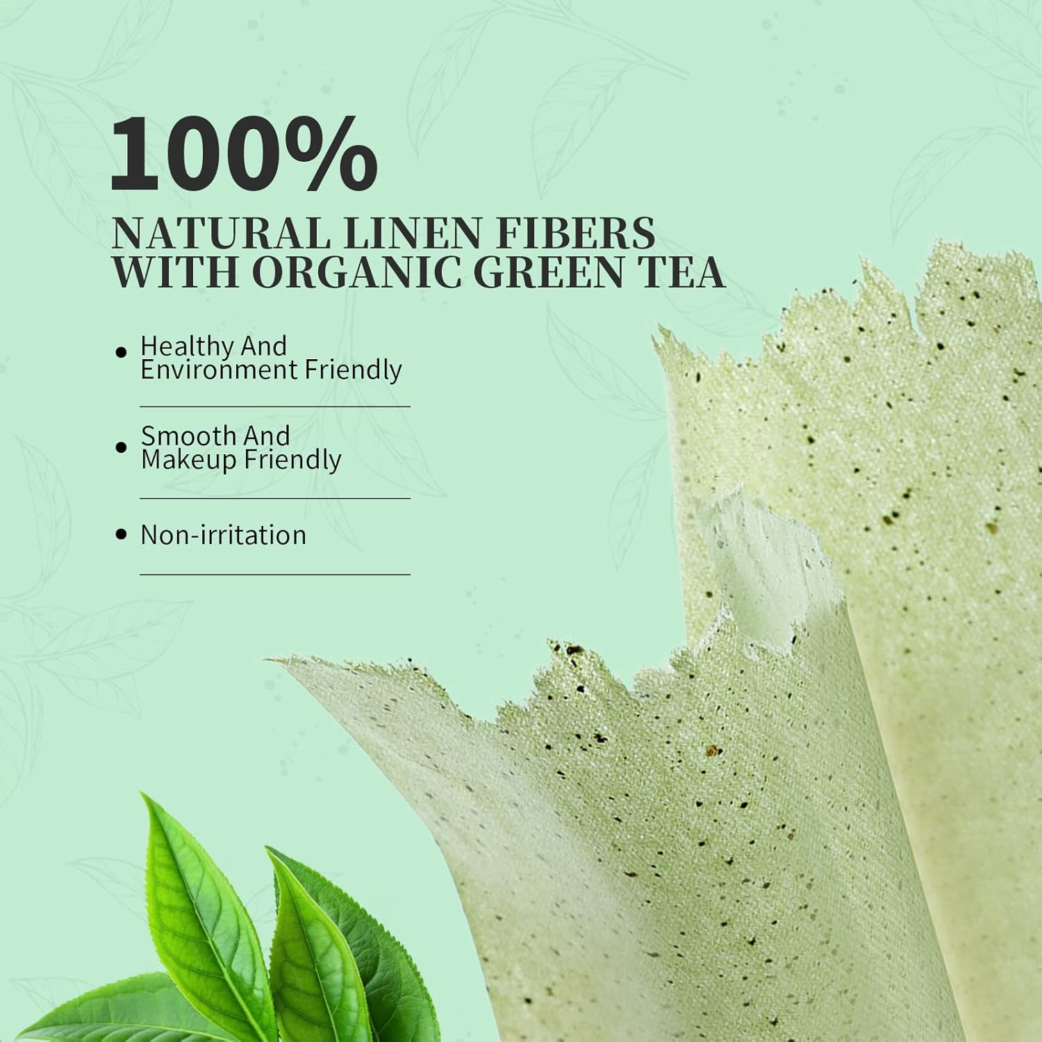 Oil Blotting Sheets for Face Refills Only,Ducare 200 Sheets Green Tea Blotting Paper for Oily Skin image number 6