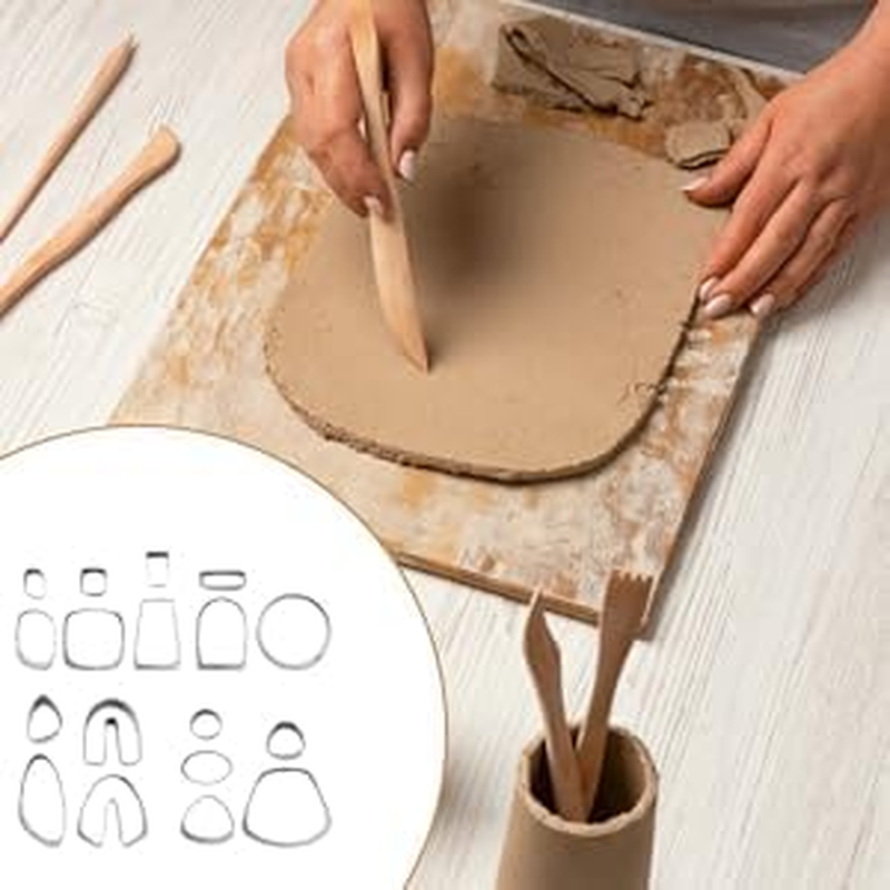 18X Polymer Clay Metal Mini Shapes Cutter Geometric Patterns for DIY Cookie Earring Biscuit Jewelry image number 4