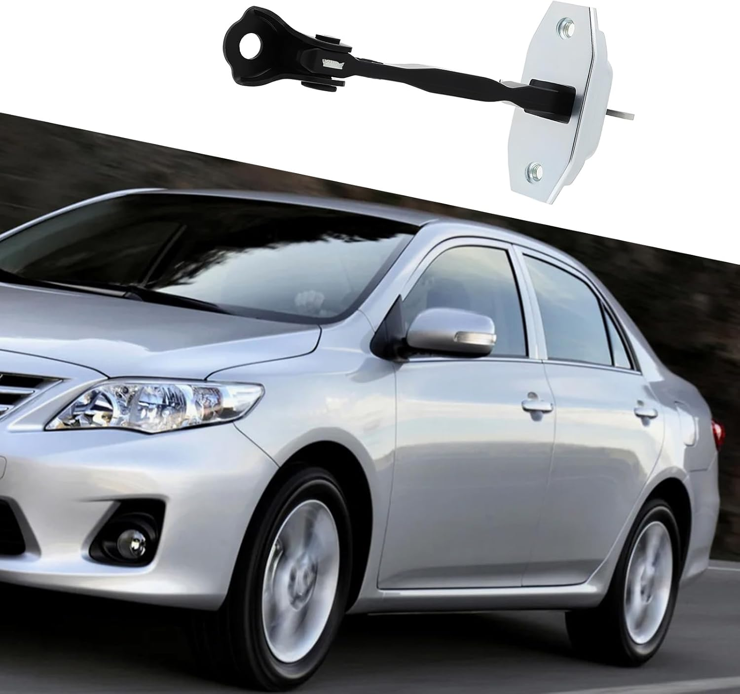 YINETTECH Car Front Door Check Strap Stopper Link 68610-0D020 Compatible with Toyota Corolla (E12) 2004-2016