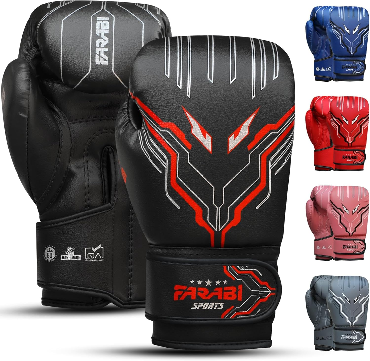 Farabi Sports Kids Boxing Gloves Boys and Girls Kickboxing Gloves 6-Oz Youth, Junior Boxing Gloves for MMA, Muay Thai, Boxing Pad, Punching Bag and Training for Age 5-10 Years