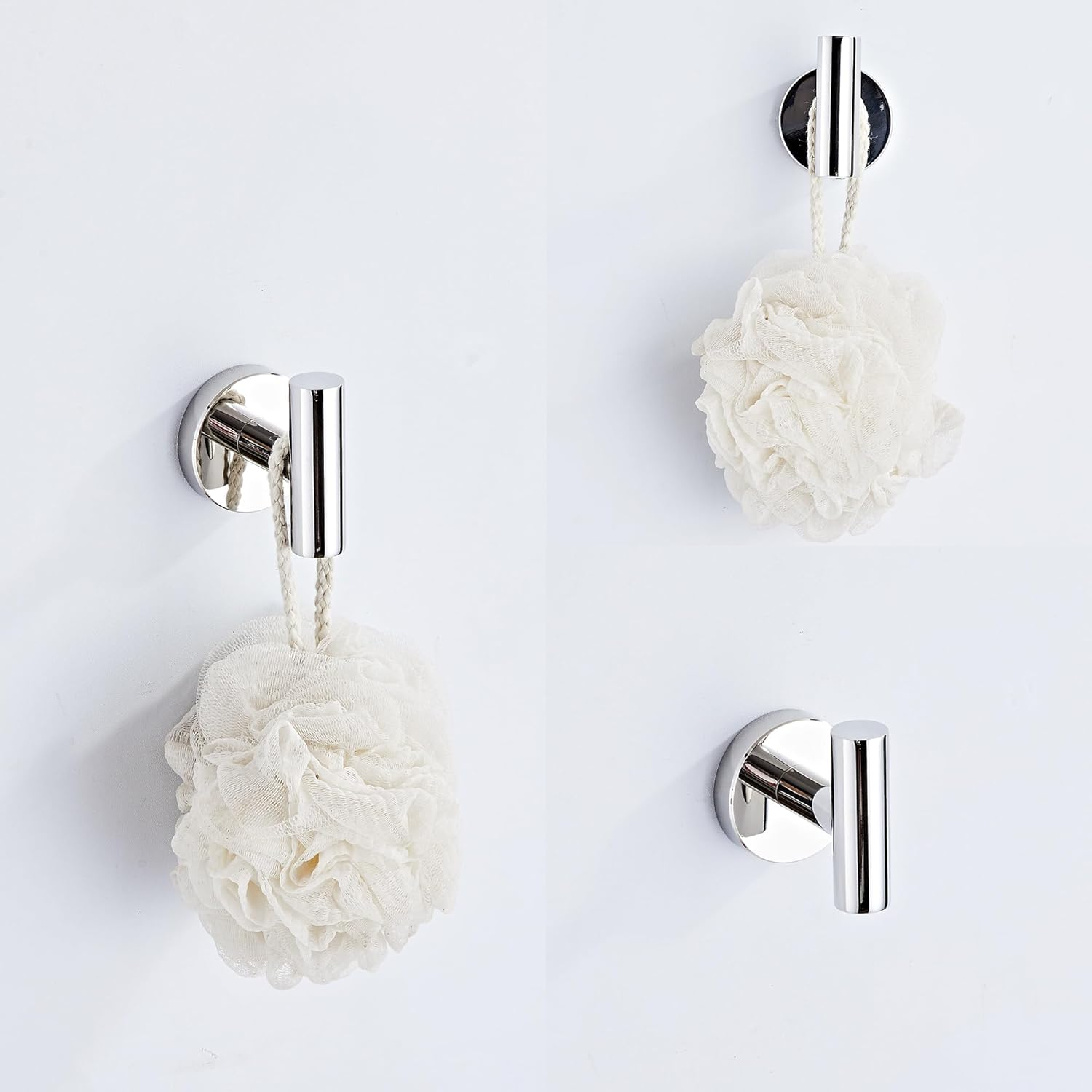 Chrome Bathroom Hardware Set 5 Piece with Towel Racks for Bathroom, SUS304 Stainless Steel Bath Towel Bar Set, 24 Inch Wall Mounted Accessories Kit&hellip;