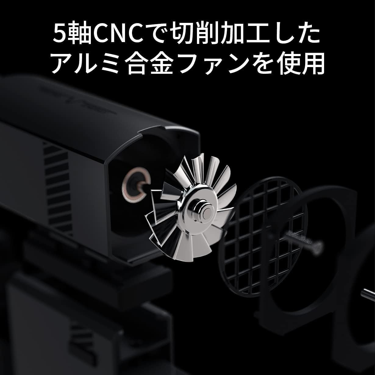 VSGO V-EB012-S1 Electric Air Duster, 100,000 RPM, 3 Levels Wind Power Adjustment, Maximum Wind Speed of 13.5 Ft (34.5 M/S) Smartphone Size, Compact, LED Light, USB Type-C Charging, Air Pump, Cleaning image number 4