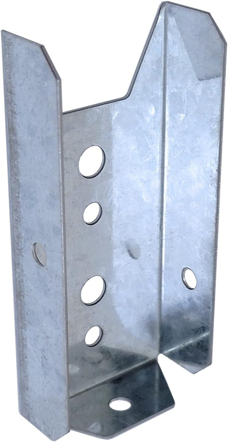 Auto-Plaza 48 Count Zinc Corner Mount Fence Brackets for 2X4 Inch Wood Post Deck Railing Connectors (ZINC ALLOY) image number 2