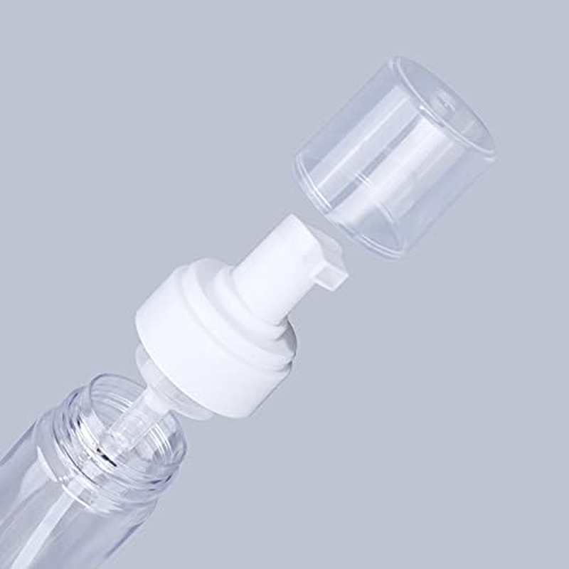 Foaming Dispenser 7Oz Transparent Empty Spray Bottles 2Pcs Plastic Foam Pump Travel Soap Portable Foam (200Ml) image number 5