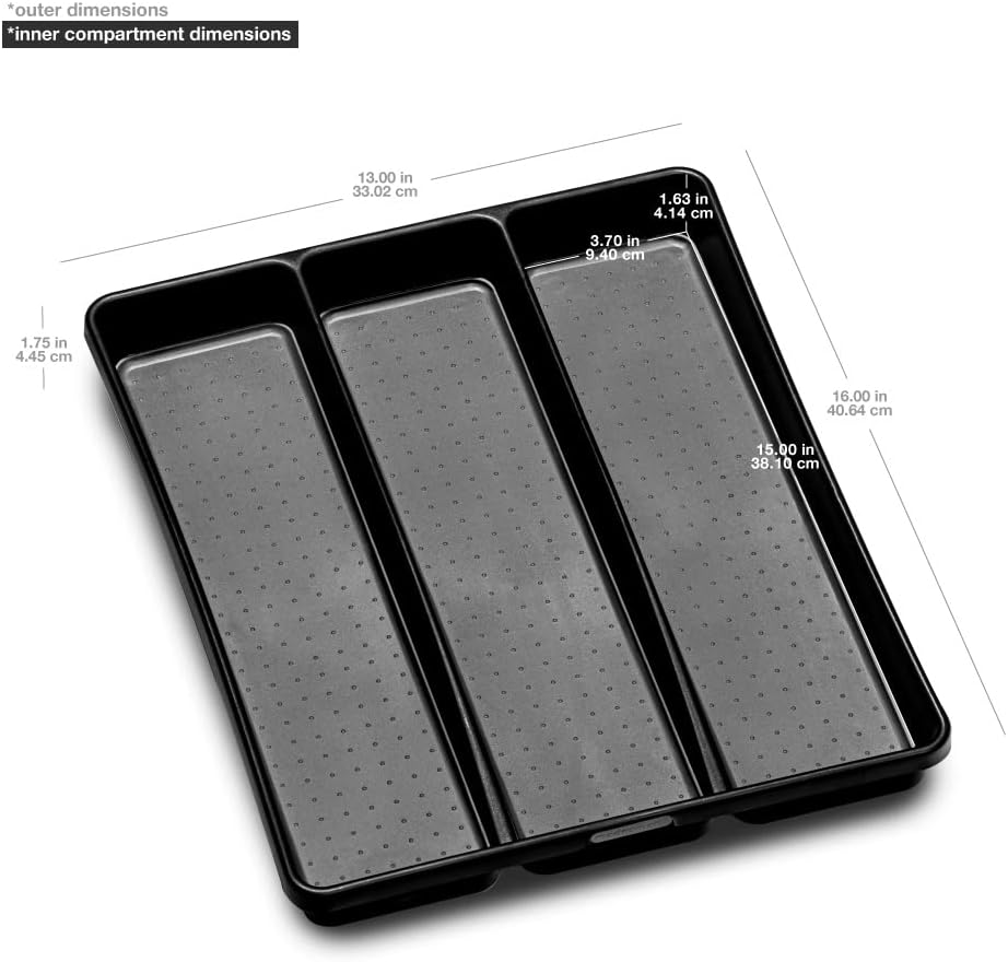 Madesmart Large Utensil Tray (Sz) - Carbon image number 4