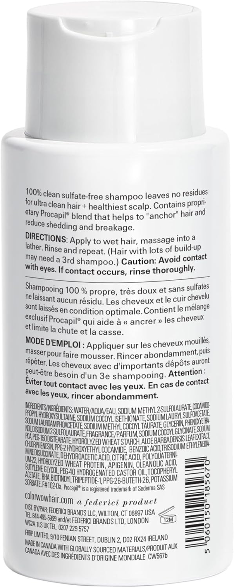 COLOR WOW Curl Wow Hooked Clean Shampoo &ndash; anti Hair Loss Shampoo &ndash; for Curly Hair &ndash; with Root-Locking Technology & Sulfate-Free Formula &ndash; 295Ml image number 6