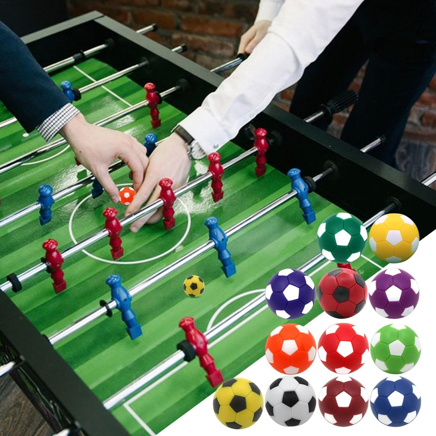 Tabletop Foosball Ball - Small Foosball Ball Desktop Soccer Balls - Table Game Foosball Ball Suitable for Adults and Children image number 3