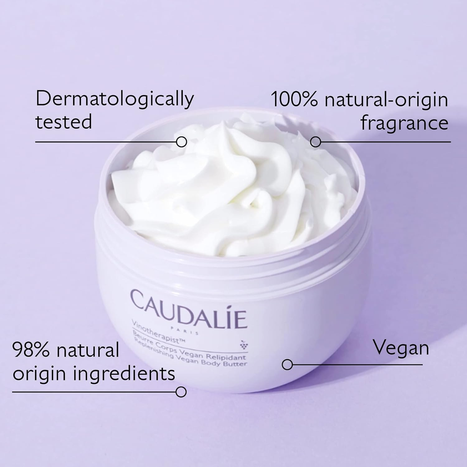 Caudalie Vine Body Butter (Jar) Womens Skin Care, 225 Ml image number 1