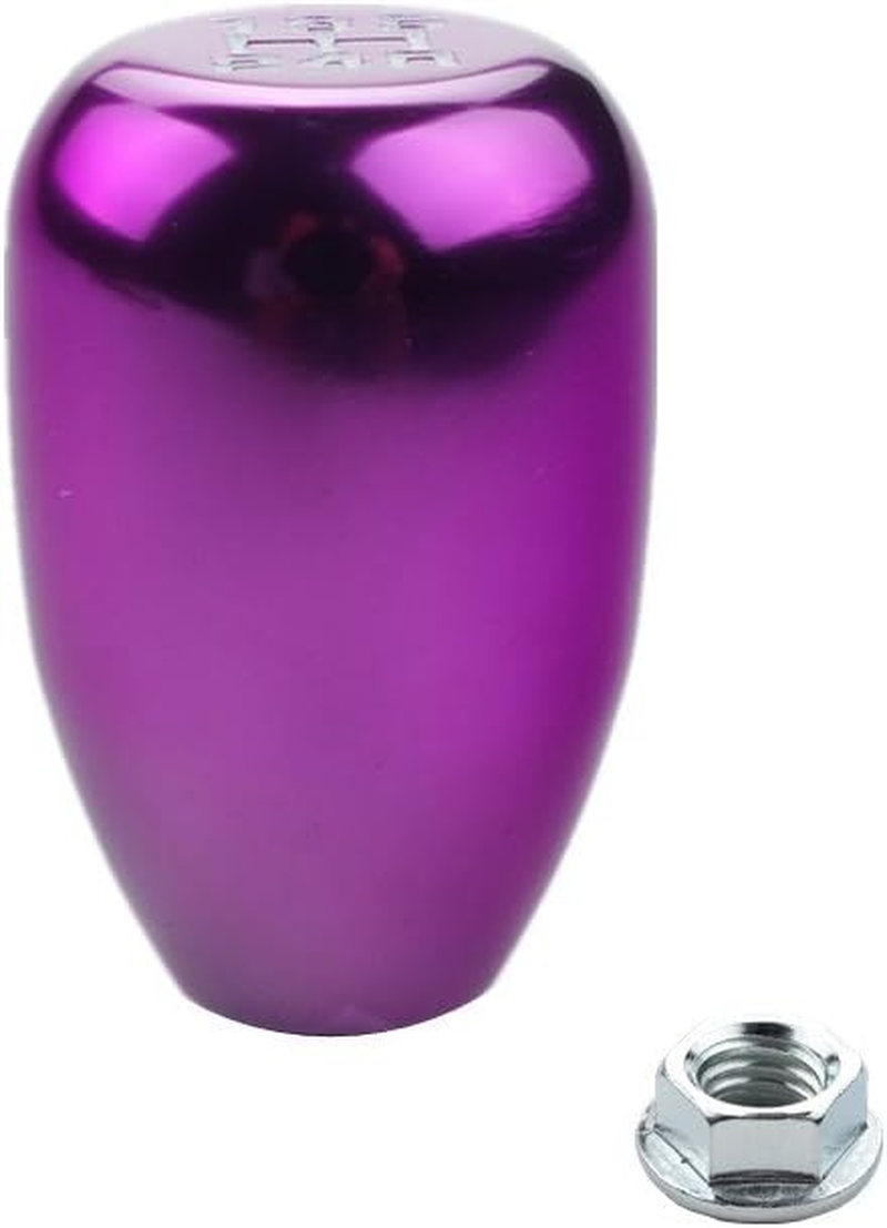 DEWHEL Universal Honda Accord 5 Speed Manual Shift Knob M10X1.5 Screw on Purple - Gold image number 2