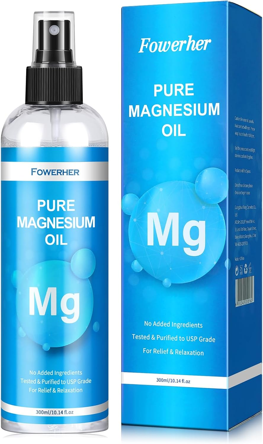 Pure Magnesium Oil Spray - 300Ml, 100% Organic Magesium Oil, Promotes Calm Sleep and Relaxation, Magnesium Spray for Feet, Sleep, and Body,Fast Absorbent - Test in USA image number 5