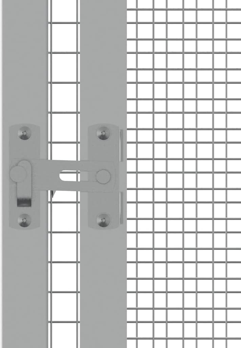 Bird Cage Anthracite 302.5X324.5X211.5 Cm Galvanised Steel Large Outdoor Aviary image number 2