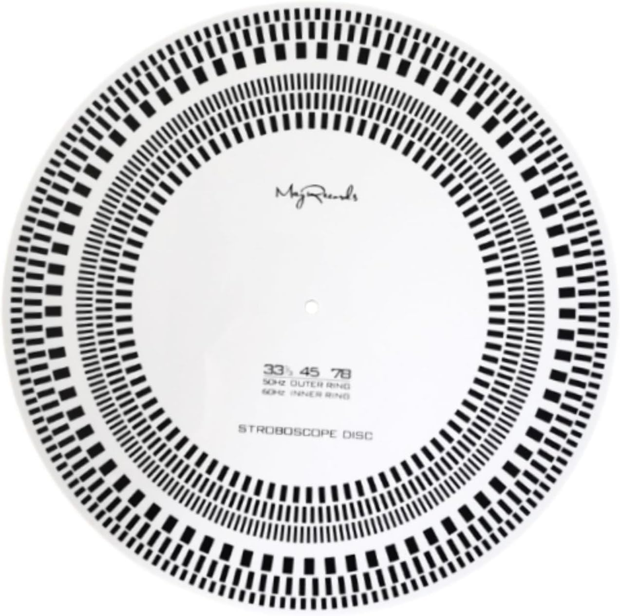 Magideal Vinyl Turntables,Phonograph Test Disc,Calibration Profesional Detection Adjustment Tool Checker,Acrylic Speed Dial for Player image number 2