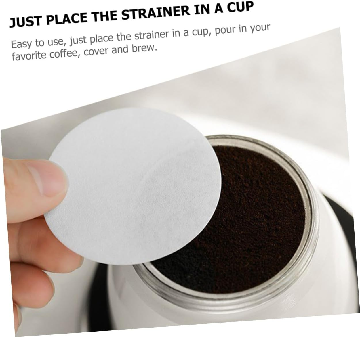 GLEAVI 400Pcs Disposable Coffee Filter Paper Espresso Filtering Papers Tear-Resistant Coffee Supplies for Drip and Pour-Over Brewers image number 3