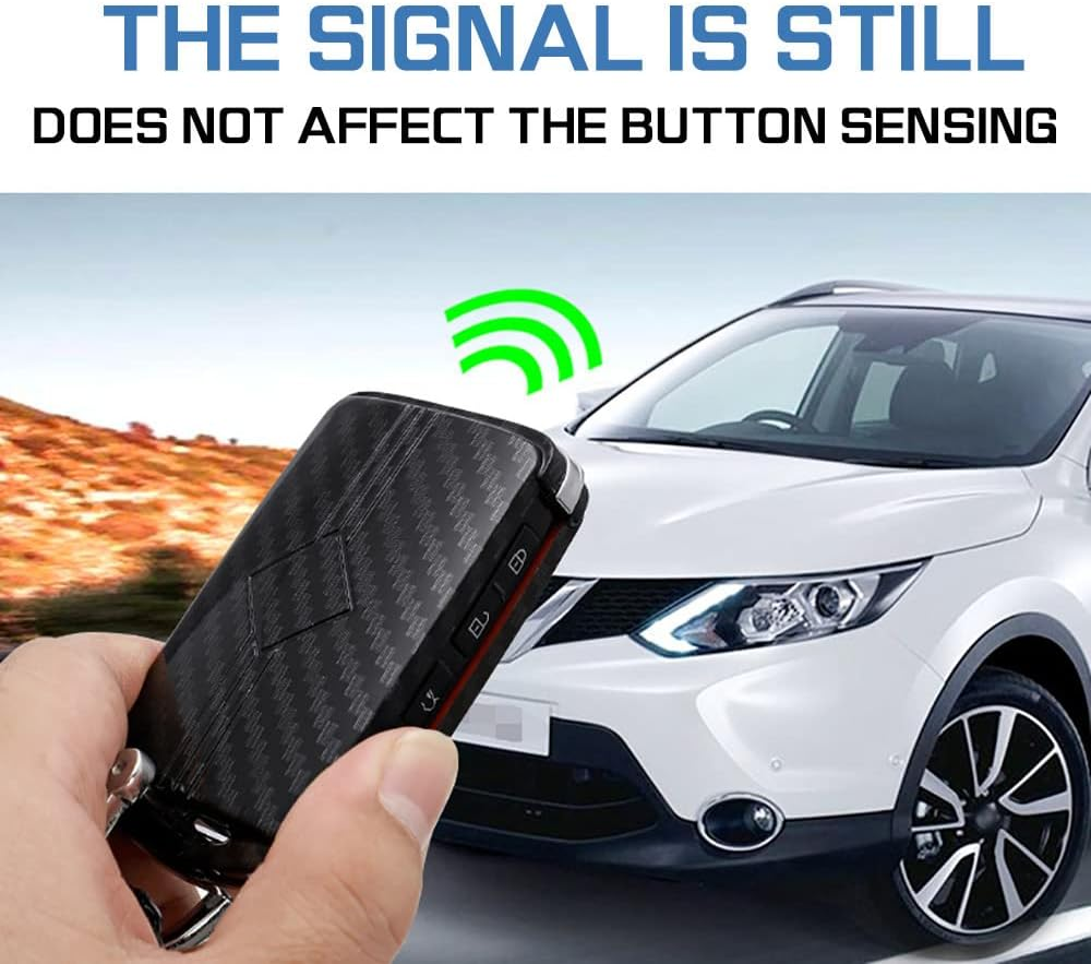 Ontto Car Key Case Cover Keyring Fit for Mazda 3 Alexa Mazda 3 CX-30 CX-5 CX-9 Mazda 3 Sedan 2019 2020 ABS Key Box Keychain Key Shell Key Holder Accessories Protector 2/3/4 Button Carbon Black