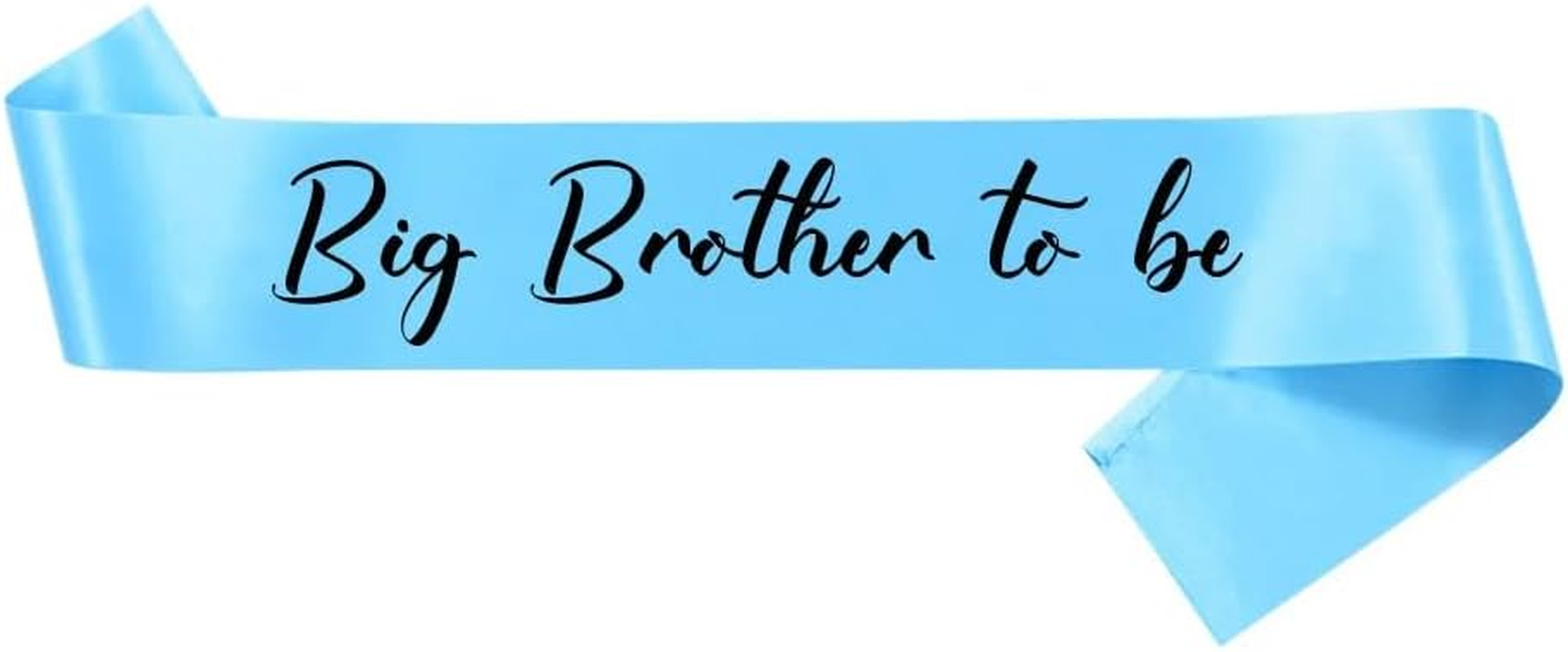Big Brother to Be Sash Gift Baby Shower Party Decoration Pregnancy Announcement Blue