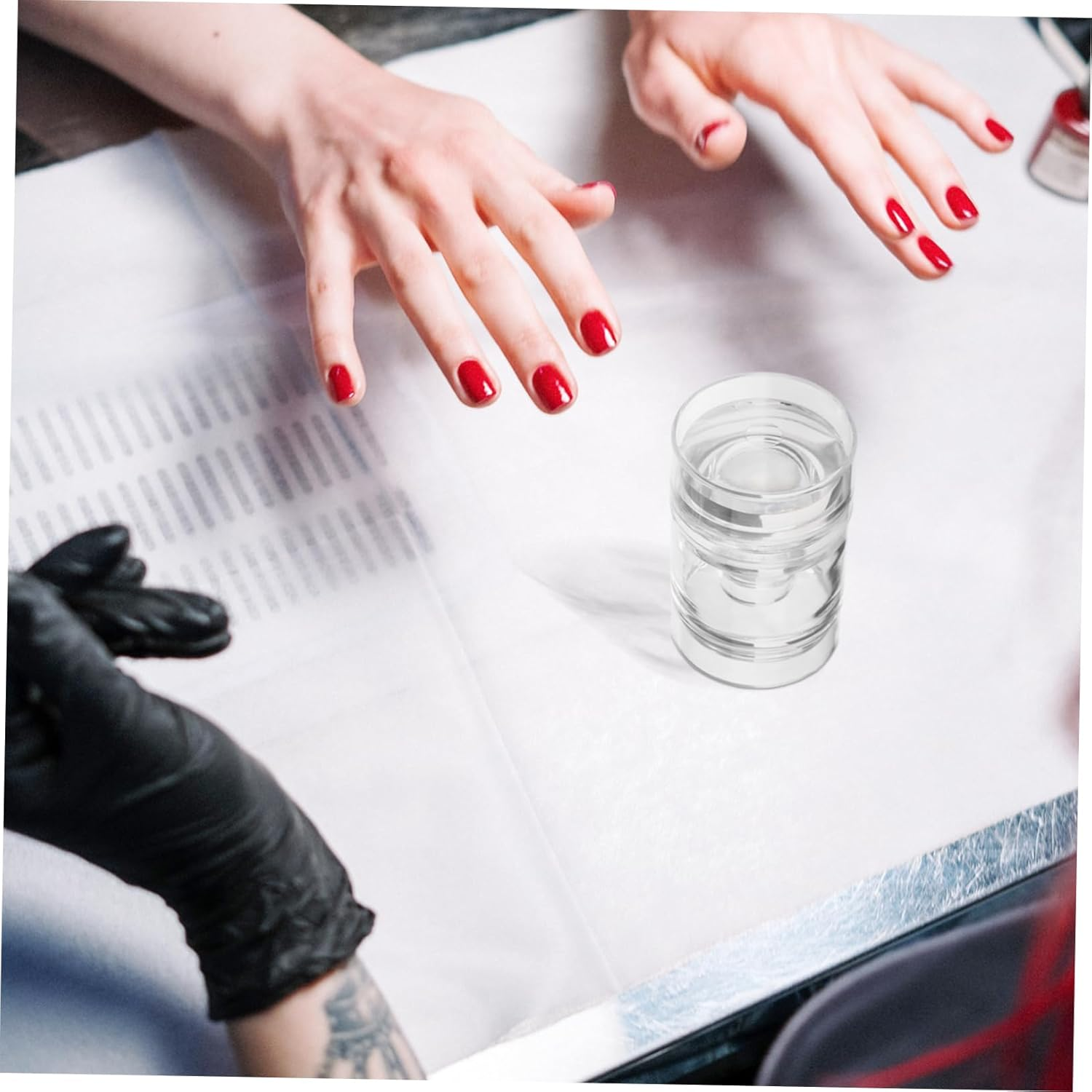 2Pcs Silicone Nail Stamping Tool Nail Stamping Plates for Manicure Art DIY Home Salon Use