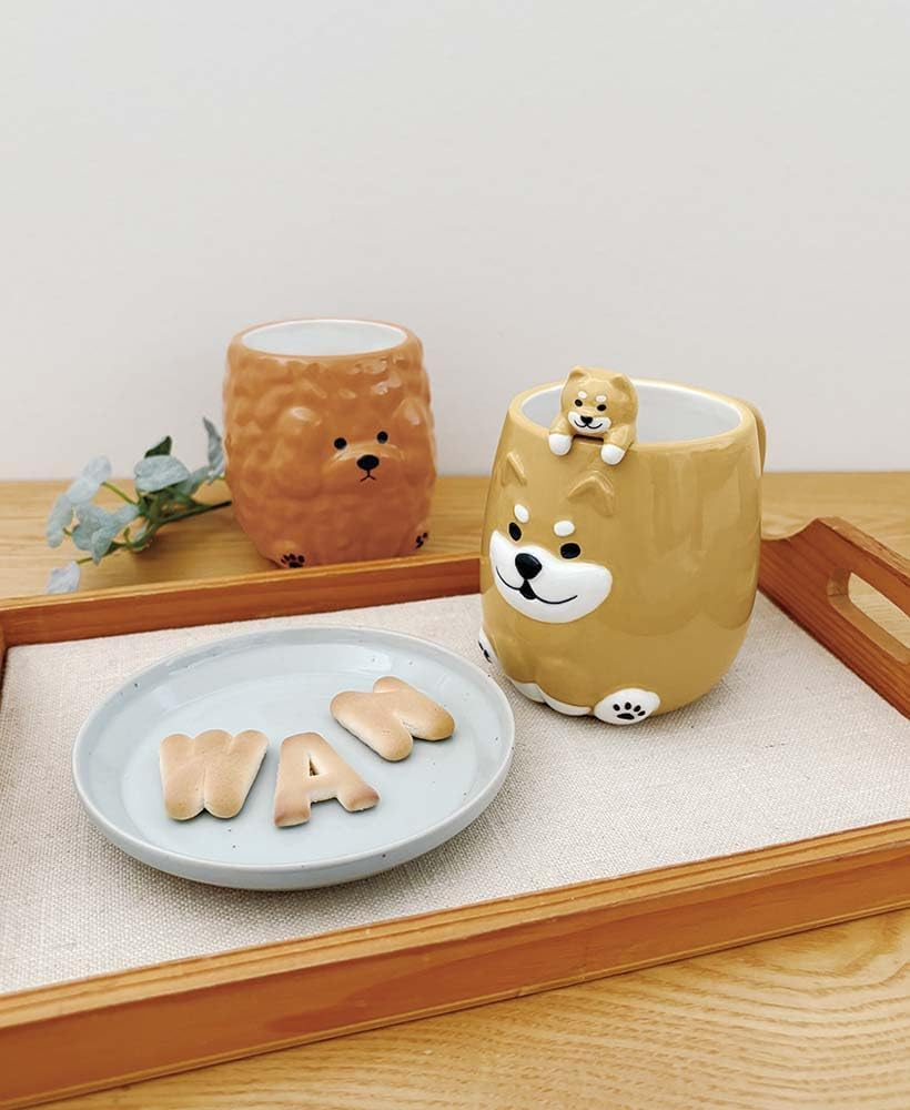 Decore Corporation WA-29118 Wankoron Toy Pooh Dog Mug image number 2