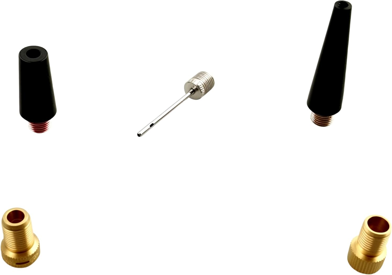 60 CM Tire Inflator Extension Tube Tire Inflator Hose Adapter,Locking Air Chuck with Air Hose, Valve Adaptor, Inflatable Nozzle and Ball Needle for Car, Motorcycle, Bicycle Maintenance image number 5