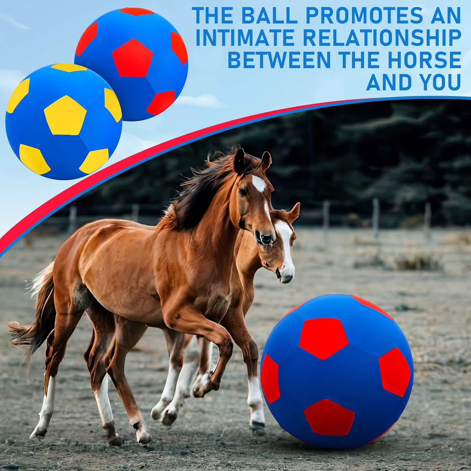 Vercanmonth 2 Pcs 40 Inch Horse Ball Covers Please Watch VCR for How to Inflation Mega Herding Play Covers for Horse Herding Ball (Vibrant Style)