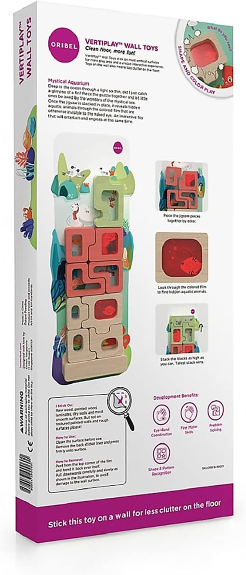 Oribel Vertiplay Wall Toy: Mystical Aquarium image number 1