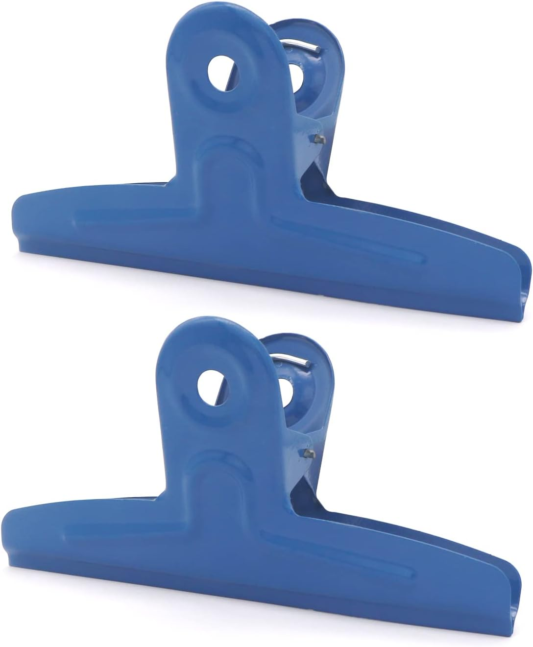 GUKBIAY Extra Large Bull Clips 2 Pack 20 Cm Blue Stainless Steel Clips Jumbo Paper Clamps for Drawing Board Poster Clamping Bag image number 1