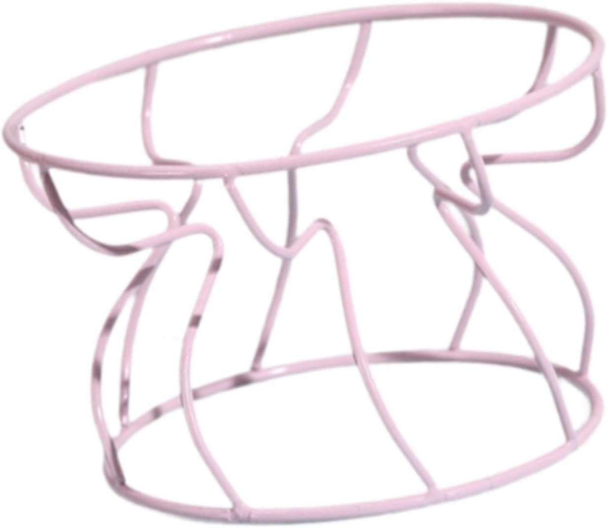 Perfk Elevated Dog Food Dish Holder Raised Cat Bowl Stand Puppy Eating Utensil Ergonomic Non Slip Kitty Metal Stand for Cat Dish, Black