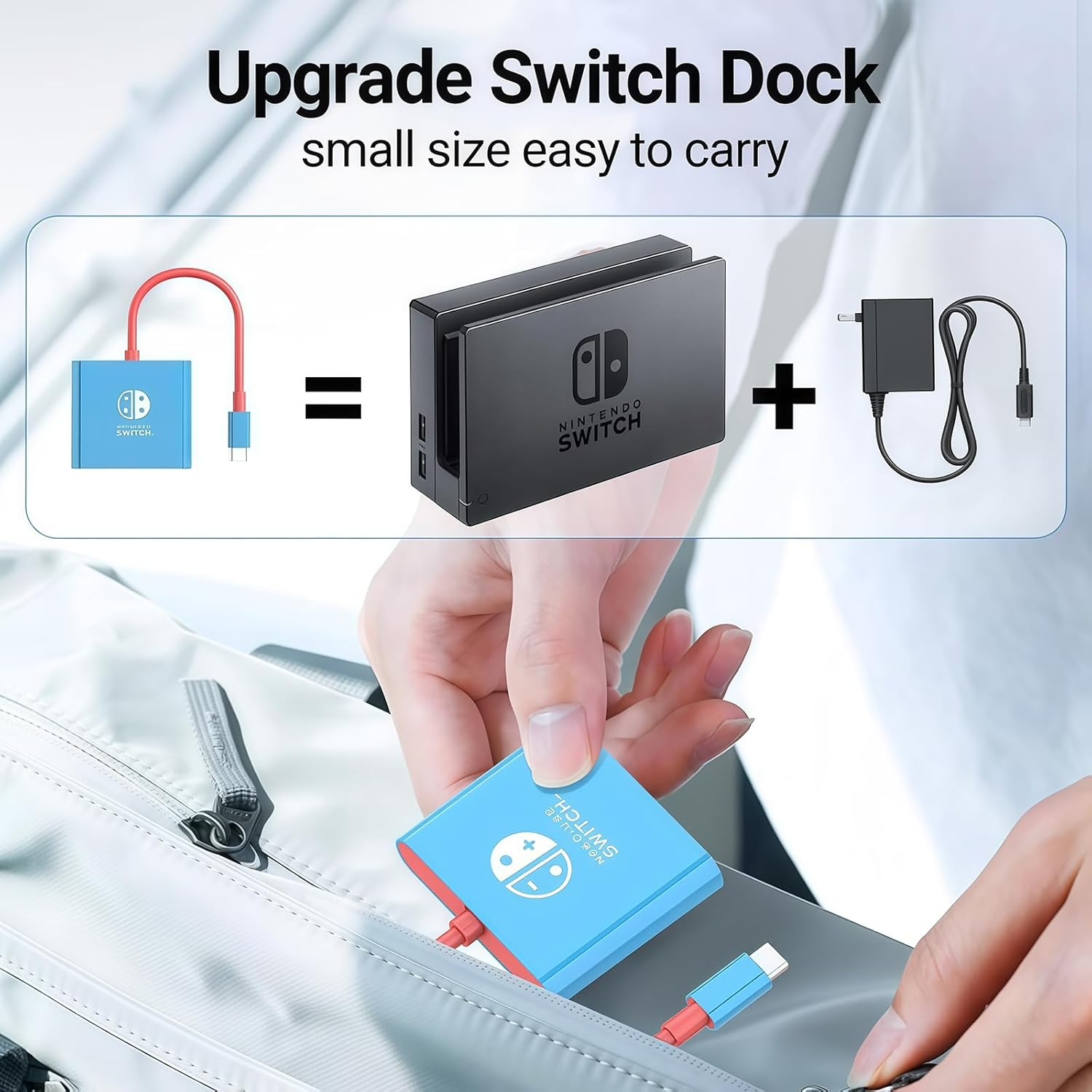 Switch Dock,With 4K HDMI USB 3.0 100W PD Port, Portable Switch TV Dock Adapter Charing Docking Station,Not for Switch2 image number 5
