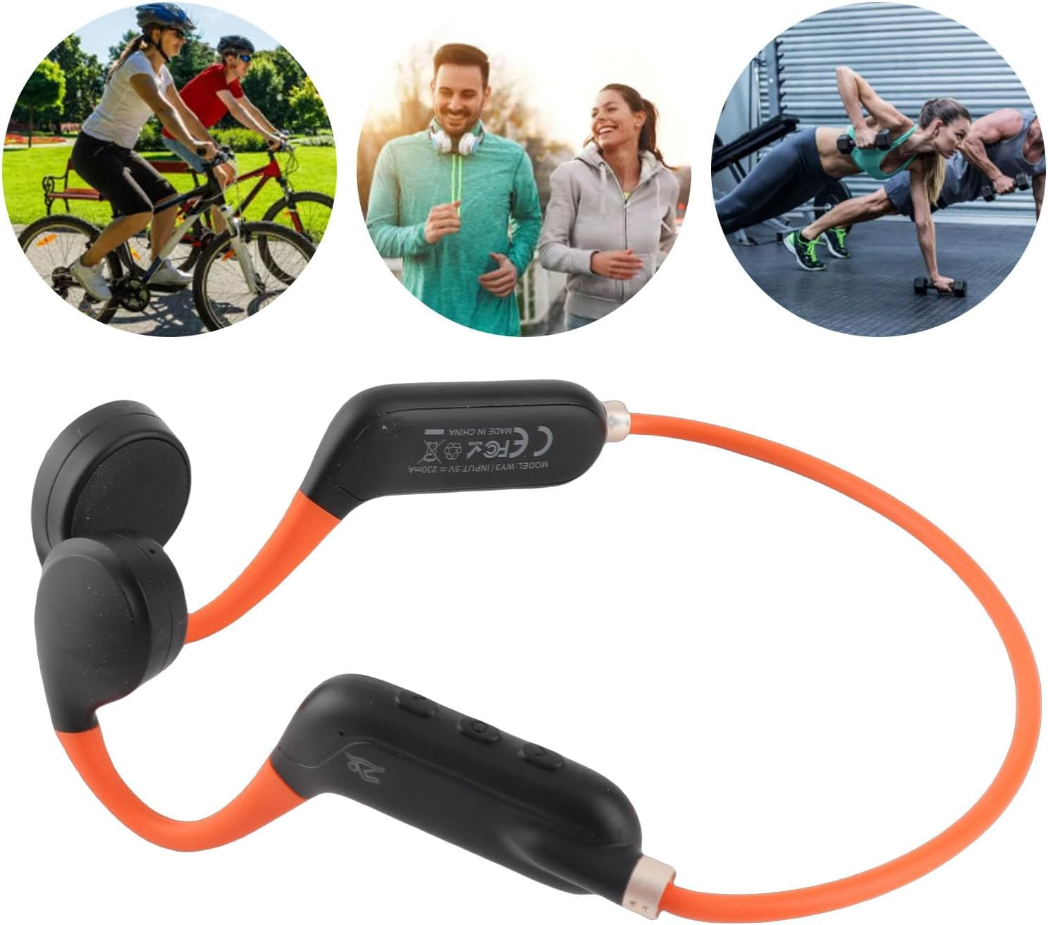 Dpofirs Noise Reduction Wireless Bone Conduction Headphones with Mic Sound Amplification Lightweight Design for Daily Commuting Customizable Hearing Modes image number 5