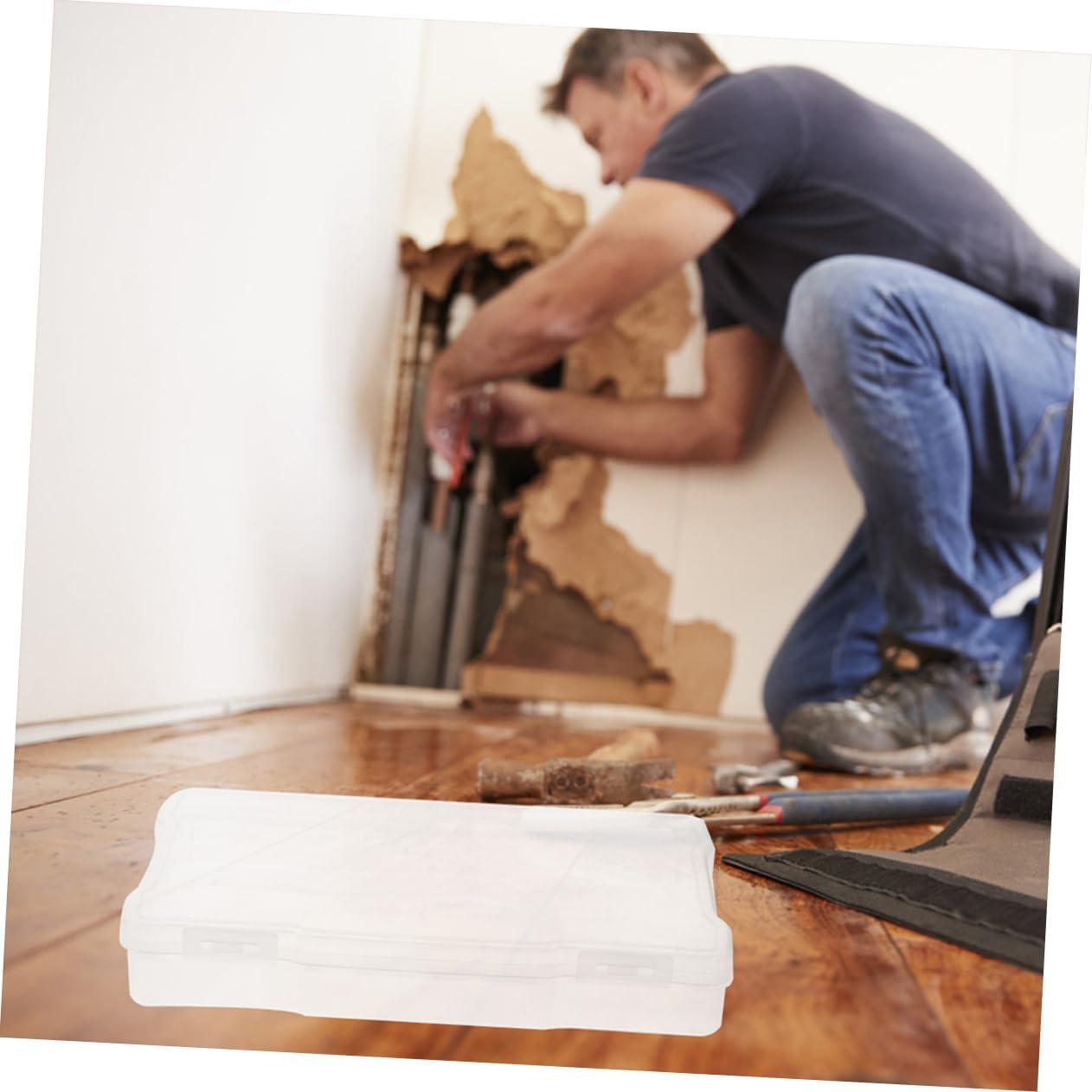 5Pcs Electronic Component Case Photo Storage Box Jewelry Box Sorting Handle Easy to Open Fill and Close Material image number 1